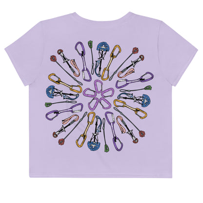 Gear Mandala - Crop Top - Lilac