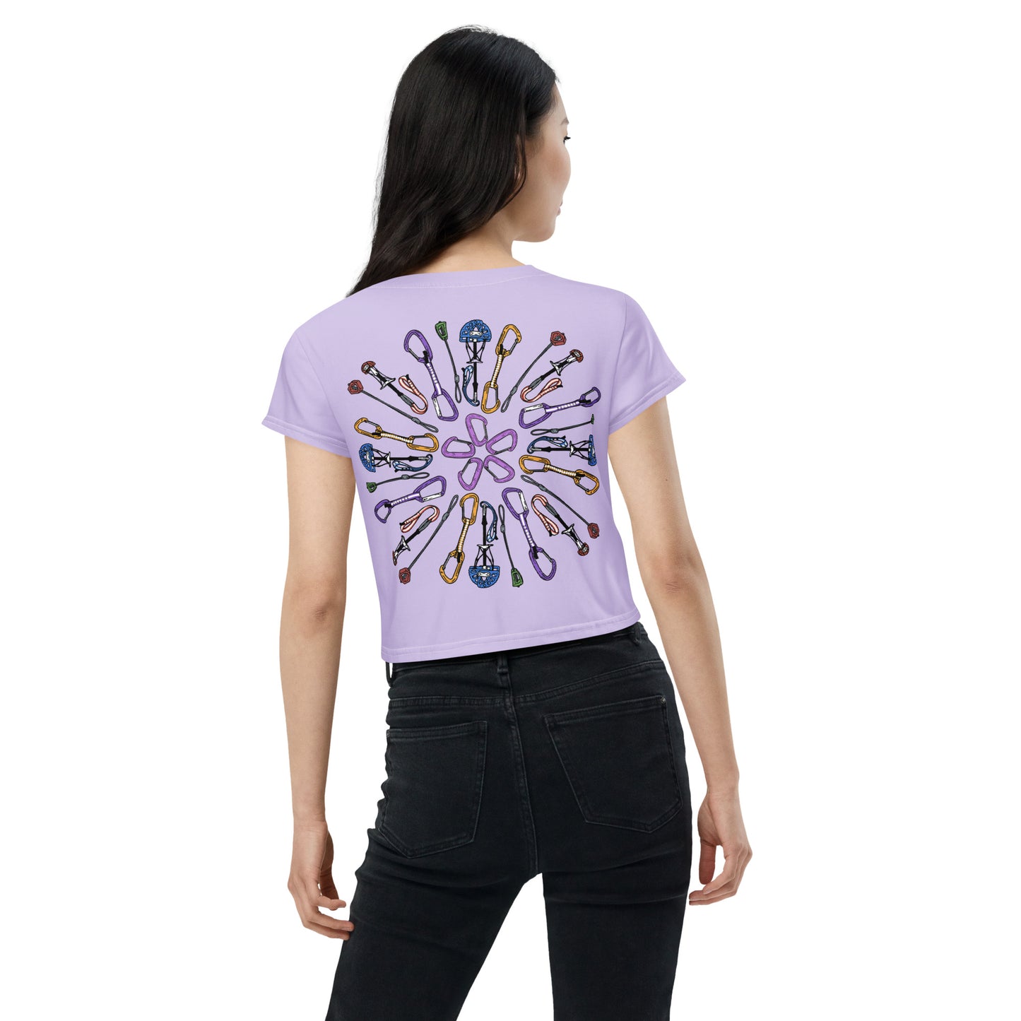 Gear Mandala - Crop Top - Lilac