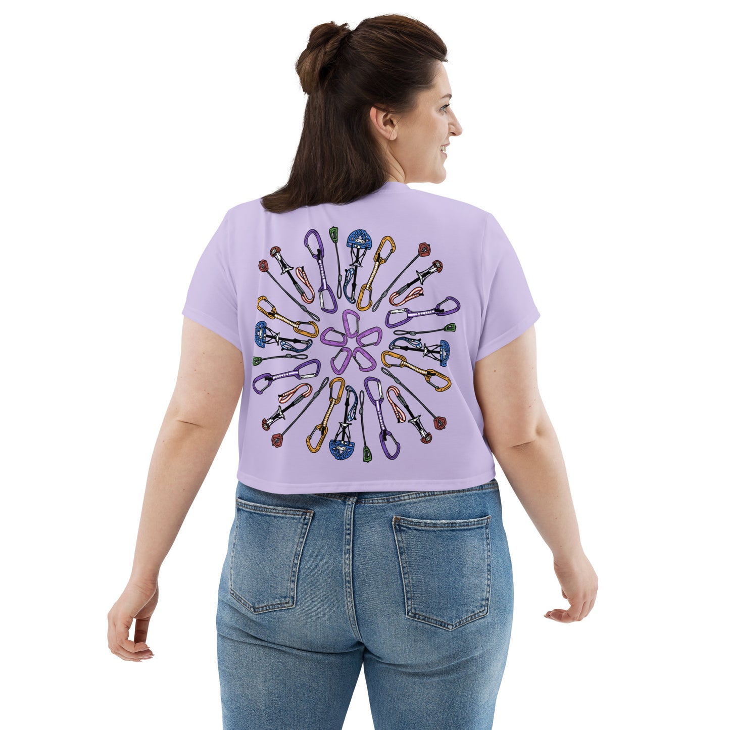 Gear Mandala - Crop Top - Lilac