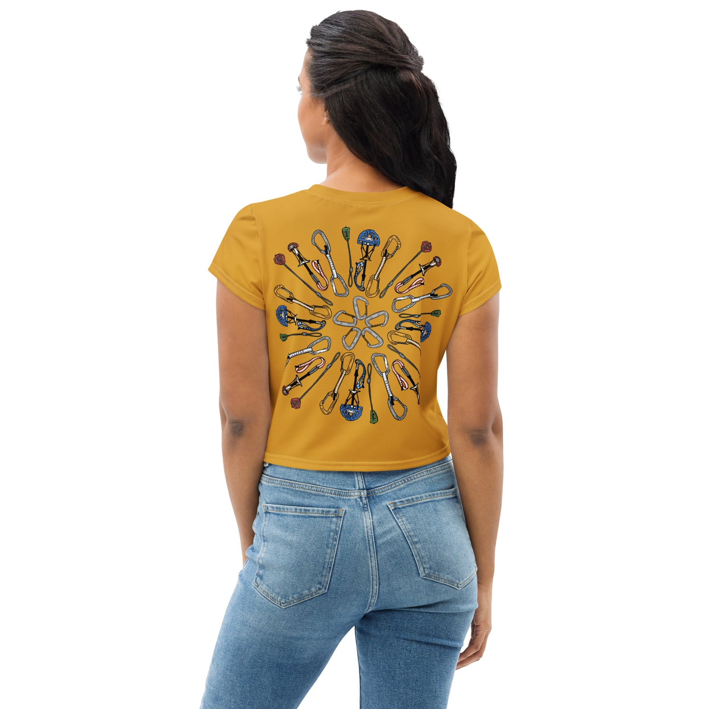 Gear Mandala - Crop Top - Gold