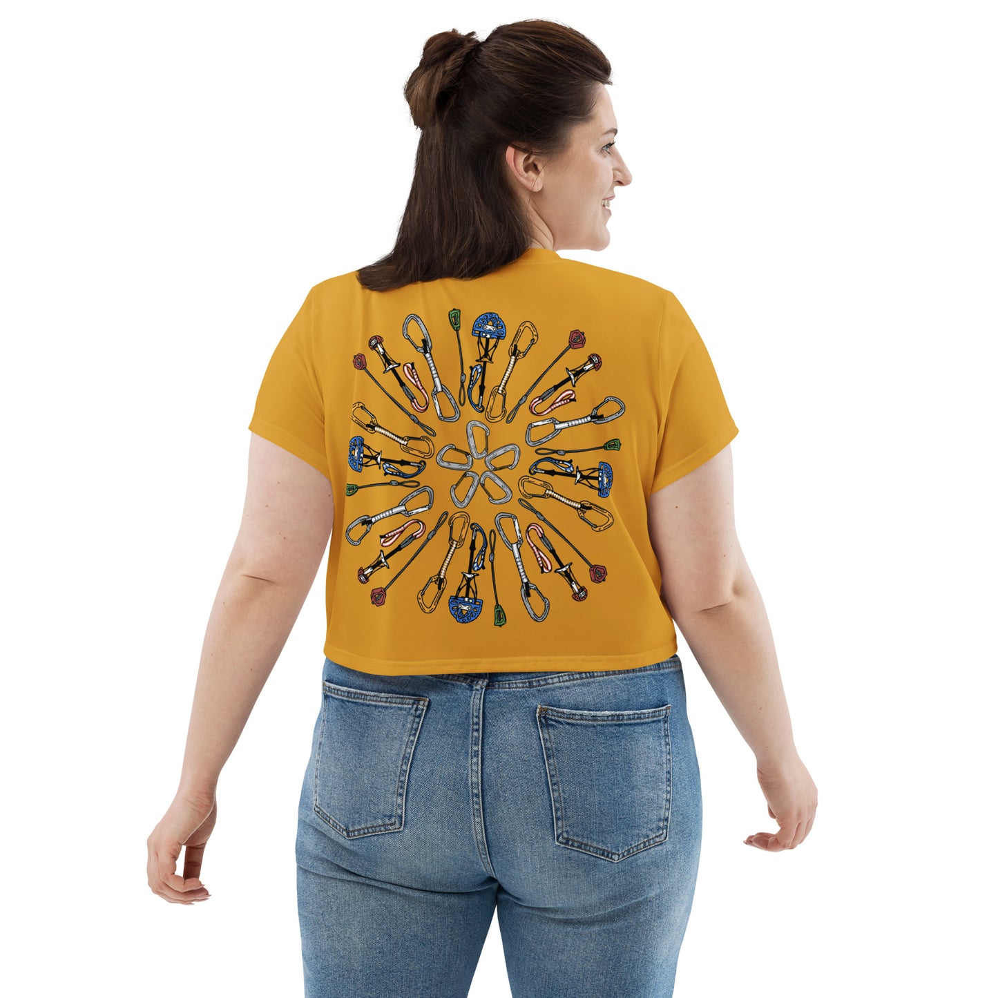 Gear Mandala - Crop Top - Gold