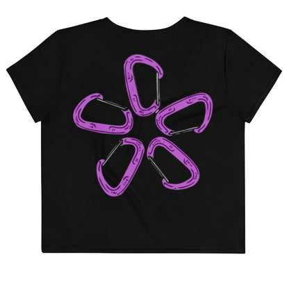 Alpine Flower - Crop Top - Black